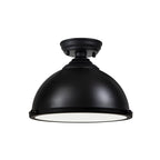 NLK16159 Tabion 1 Light Flush Ceiling Light Matt Black