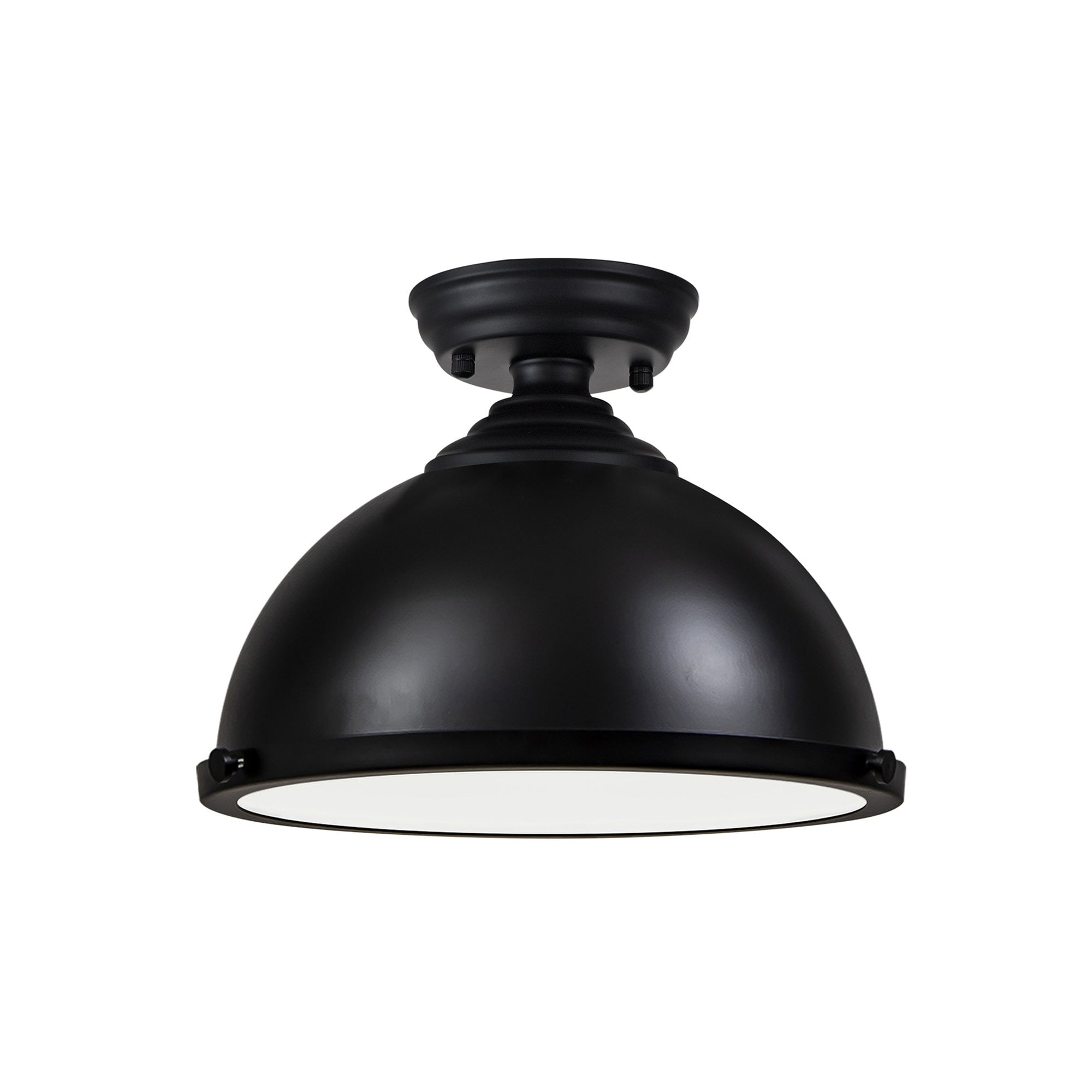 NLK16159 Tabion 1 Light Flush Ceiling Light Matt Black