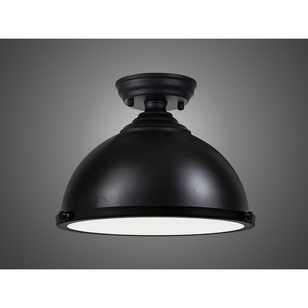 NLK16159 Tabion 1 Light Flush Ceiling Light Matt Black