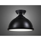 NLK16159 Tabion 1 Light Flush Ceiling Light Matt Black