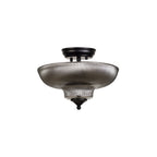 NLK16179 Tabion 2 Light Ceiling Light Matt Black Smoked