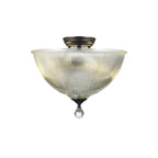 NLK16209 Tabion 2 Light Ceiling Light Matt Black Clear