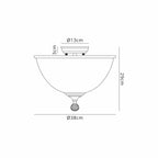 NLK16209 Tabion 2 Light Ceiling Light Matt Black Clear