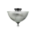 NLK16209 Tabion 2 Light Ceiling Light Matt Black Clear