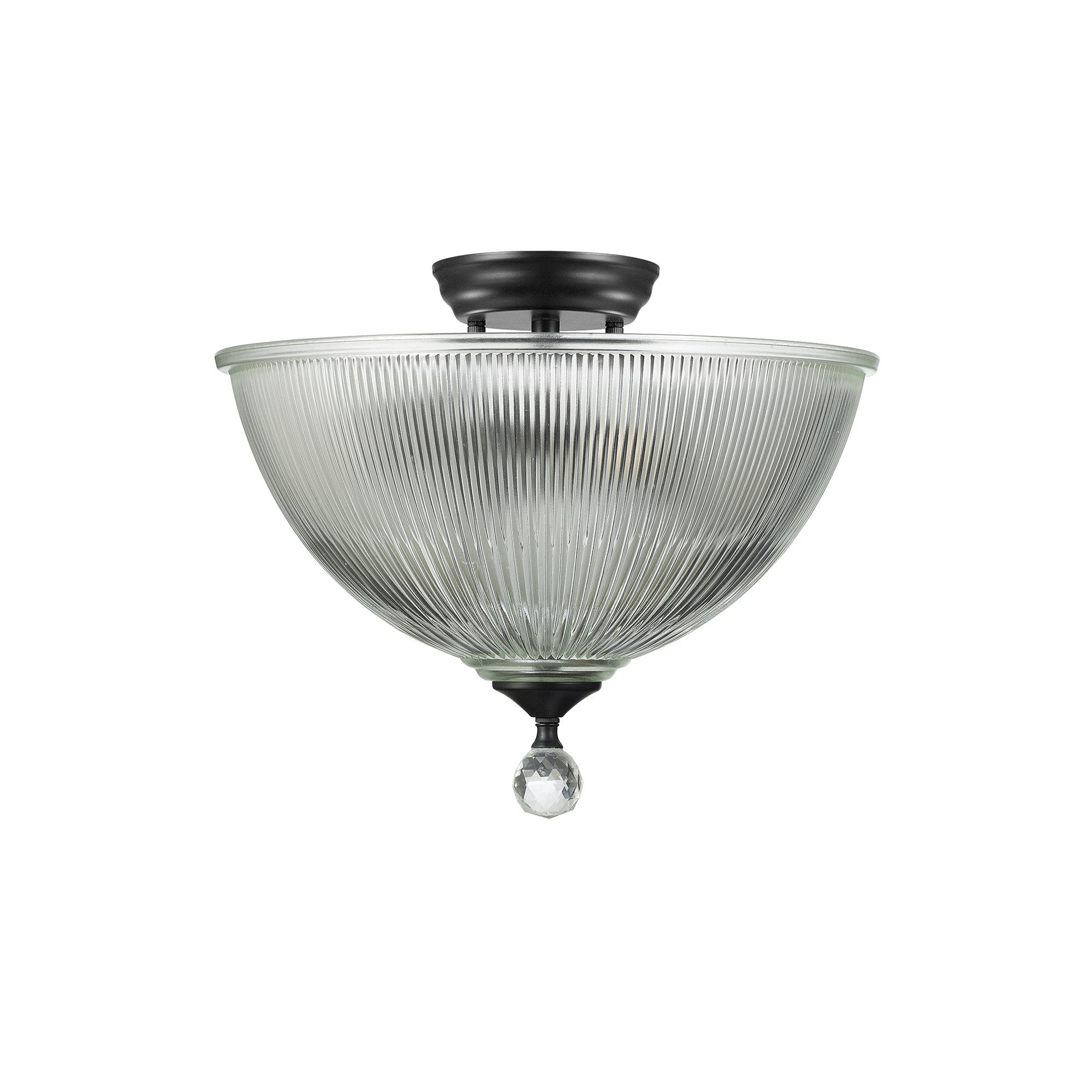 NLK16209 Tabion 2 Light Ceiling Light Matt Black Clear