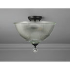 NLK16209 Tabion 2 Light Ceiling Light Matt Black Clear