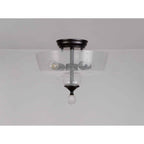NLK16219 Tabion 2 Light Ceiling Light Matt Black Clear