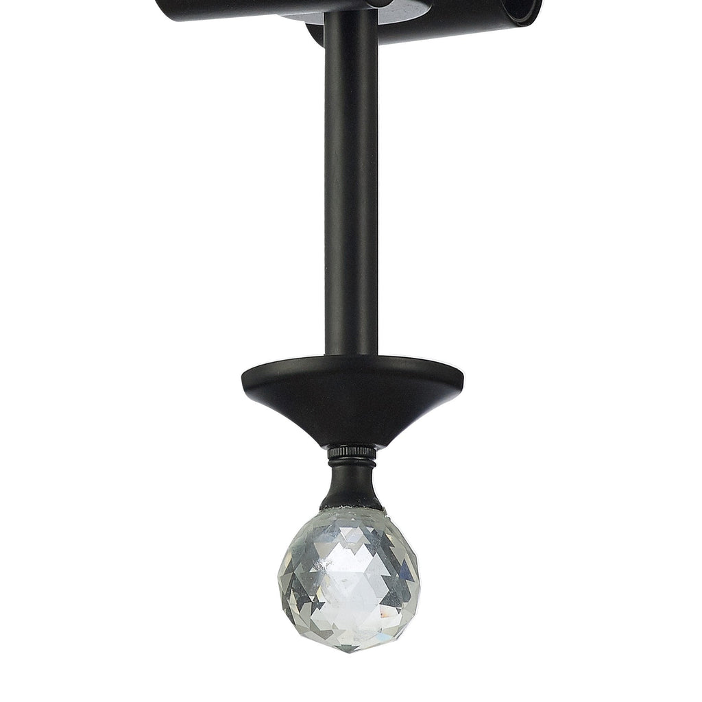 NLK16229 Tabion 2 Light Ceiling Light Matt Black Clear