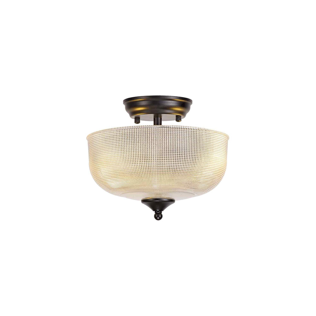 NLK16239 Tabion 2 Light Ceiling Light Matt Black Clear