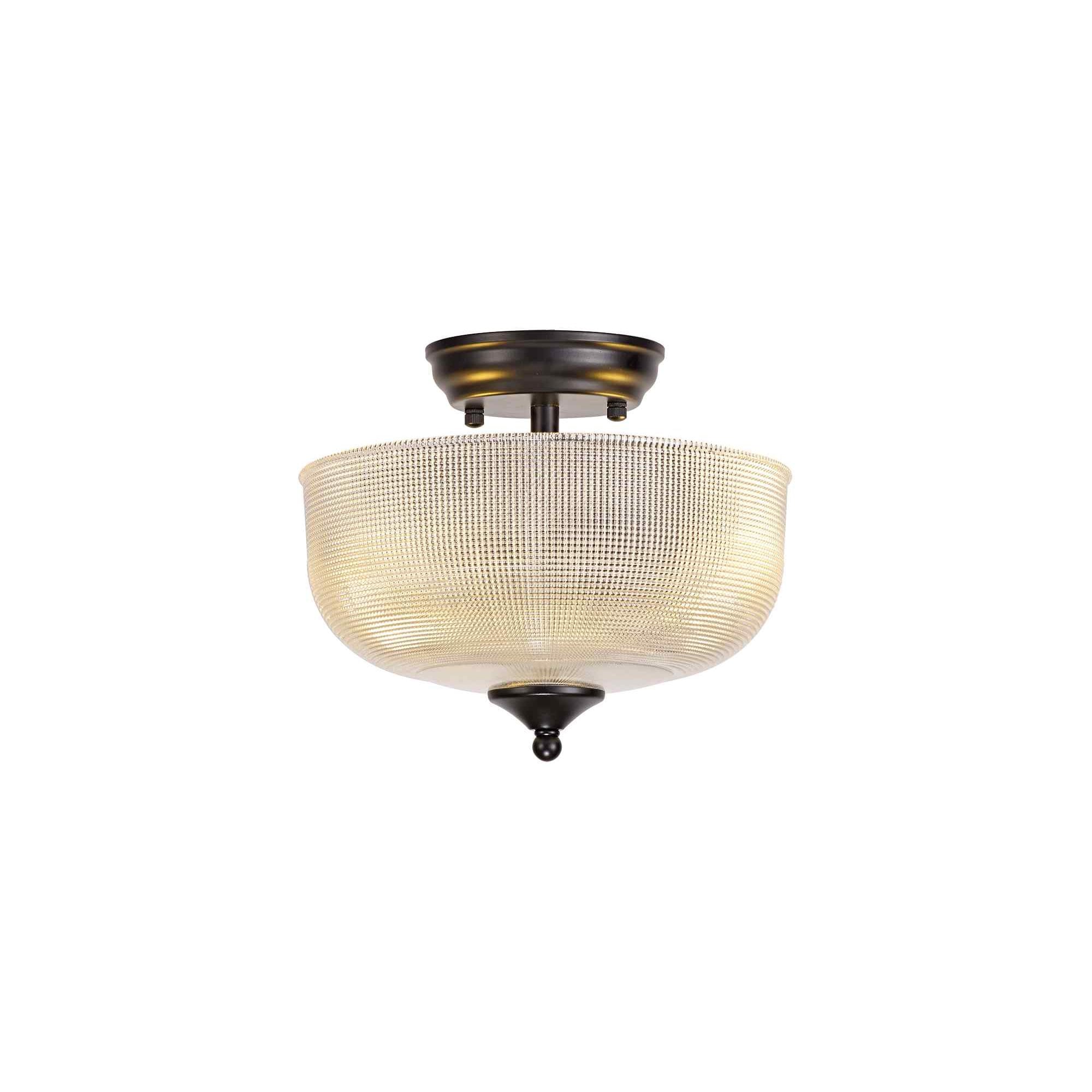 NLK16239 Tabion 2 Light Ceiling Light Matt Black Clear