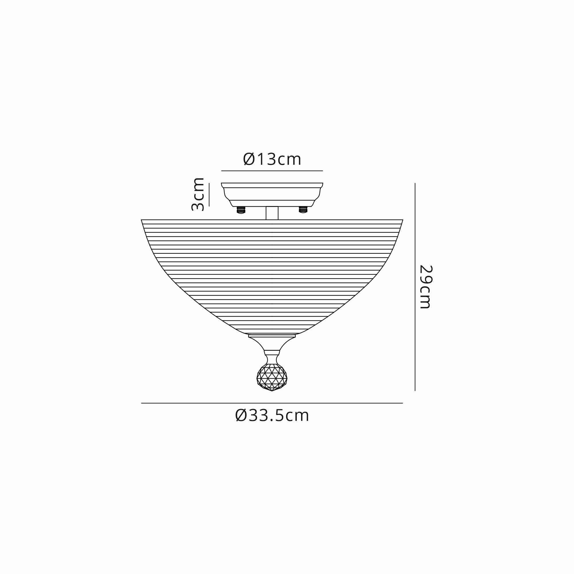 NLK16249 Tabion 2 Light Ceiling Light Matt Black Clear