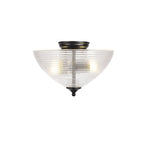 NLK16249 Tabion 2 Light Ceiling Light Matt Black Clear