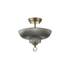 NLK16269 Tabion 2 Light Ceiling Light Antique Brass Smoked