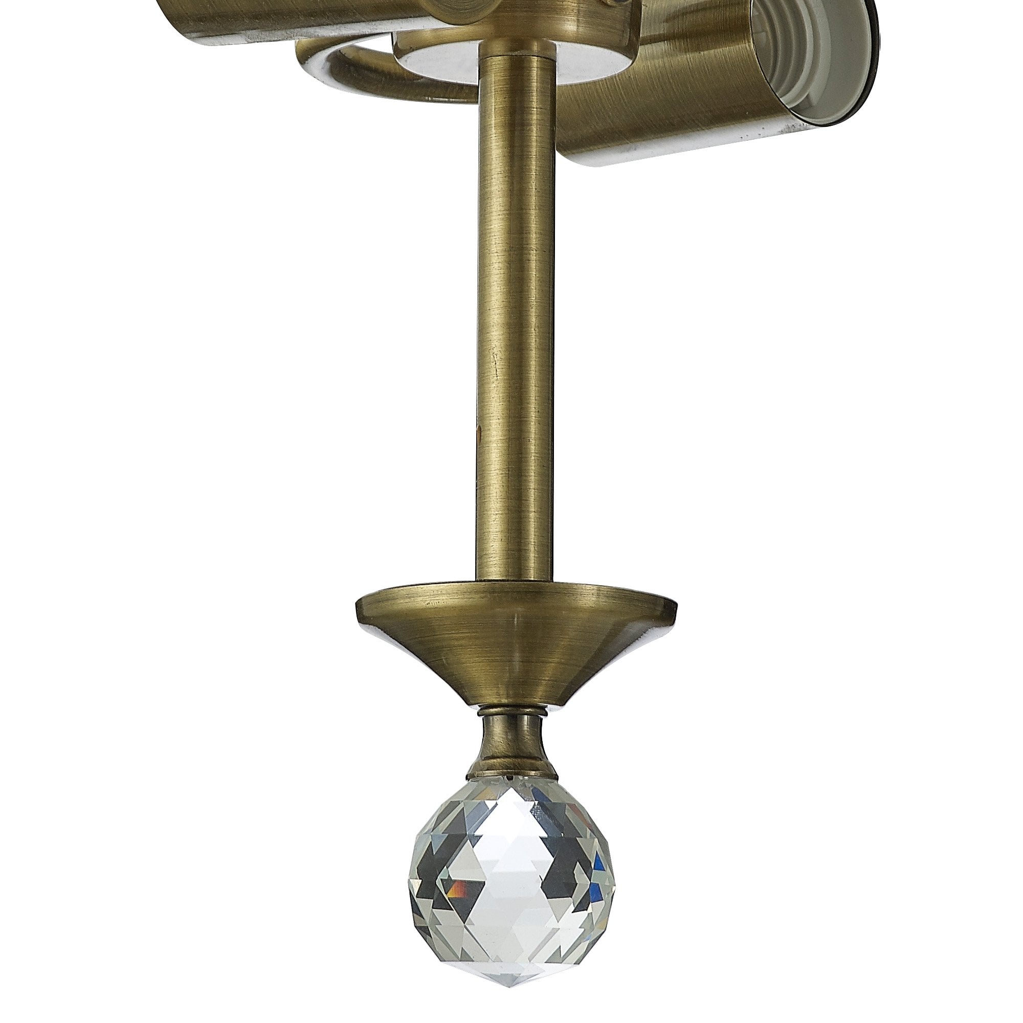 NLK16269 Tabion 2 Light Ceiling Light Antique Brass Smoked