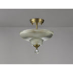 NLK16279 Tabion 2 Light Ceiling Light Antique Brass Clear
