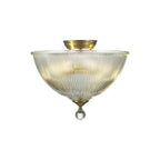 NLK16319 Tabion 2 Light Ceiling Light Antique Brass Clear