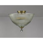 NLK16319 Tabion 2 Light Ceiling Light Antique Brass Clear