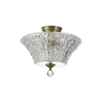 NLK16349 Tabion 2 Light Ceiling Light Antique Brass Clear
