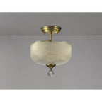 NLK16369 Tabion 2 Light Ceiling Light Antique Brass Clear