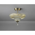 NLK16419 Tabion 2 Light Ceiling Light Satin Nickel Clear