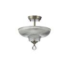 NLK16419 Tabion 2 Light Ceiling Light Satin Nickel Clear