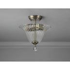 NLK16429 Tabion 2 Light Ceiling Light Satin Nickel Clear