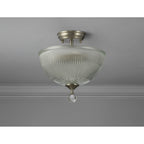 NLK16449 Tabion 2 Light Ceiling Light Satin Nickel Clear