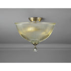 NLK16459 Tabion 2 Light Ceiling Light Satin Nickel Clear