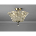 NLK16479 Tabion 2 Light Ceiling Light Satin Nickel Clear