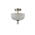 NLK16489 Tabion 2 Light Ceiling Light Satin Nickel Clear