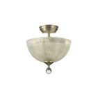 NLK16519 Tabion 2 Light Ceiling Light Satin Nickel Clear