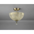 NLK16519 Tabion 2 Light Ceiling Light Satin Nickel Clear
