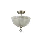 NLK16519 Tabion 2 Light Ceiling Light Satin Nickel Clear