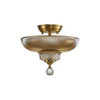 NLK16529 Tabion 2 Light Ceiling Light Satin Gold Amber