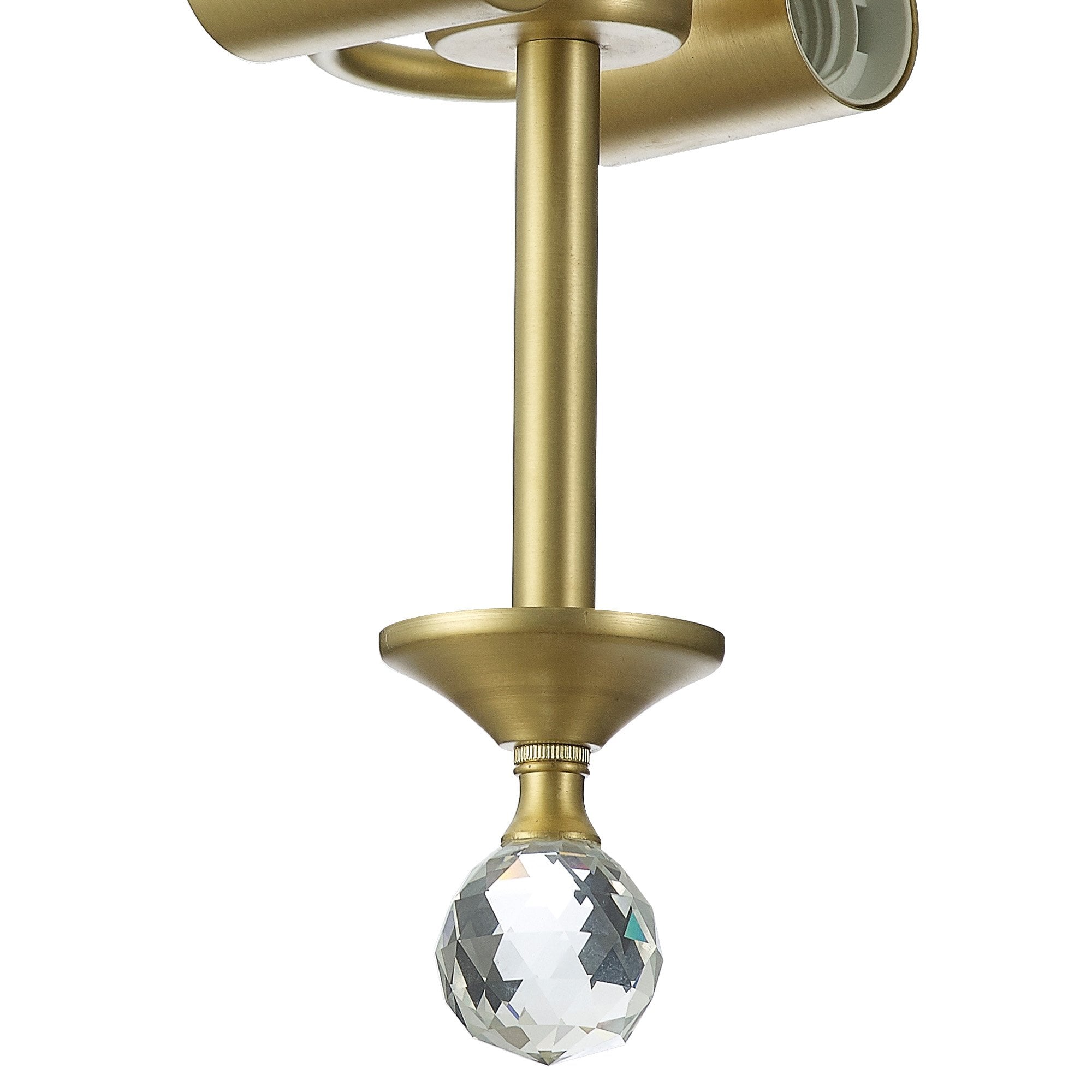 NLK16539 Tabion 2 Light Ceiling Light Satin Gold Smoked