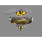 NLK16539 Tabion 2 Light Ceiling Light Satin Gold Smoked