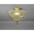 NLK16559 Tabion 2 Light Ceiling Light Satin Gold Clear
