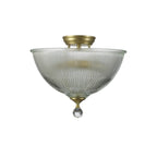 NLK16559 Tabion 2 Light Ceiling Light Satin Gold Clear