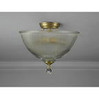 NLK16559 Tabion 2 Light Ceiling Light Satin Gold Clear