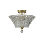 NLK16579 Tabion 2 Light Ceiling Light Satin Gold Clear