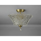 NLK16579 Tabion 2 Light Ceiling Light Satin Gold Clear