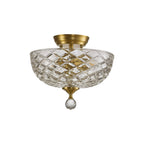 NLK16589 Tabion 2 Light Ceiling Light Satin Gold Clear