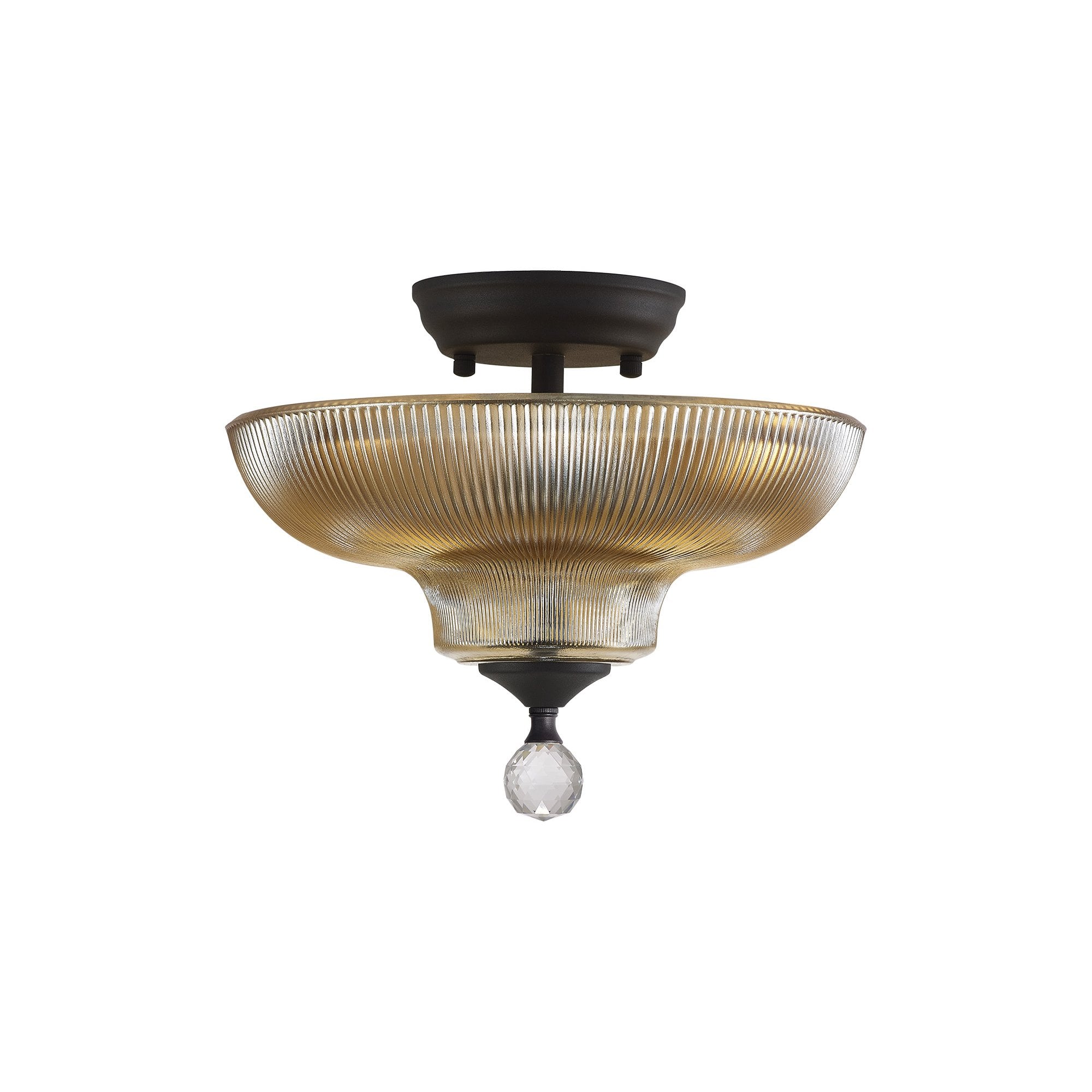 NLK16609 Tabion 2 Light Ceiling Light Graphite Amber