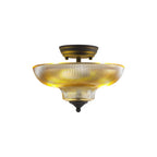 NLK16609 Tabion 2 Light Ceiling Light Graphite Amber