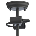 NLK16609 Tabion 2 Light Ceiling Light Graphite Amber