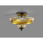 NLK16609 Tabion 2 Light Ceiling Light Graphite Amber