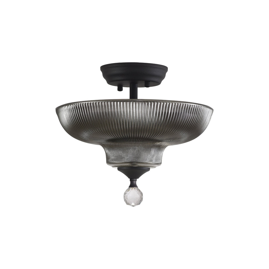 NLK16619 Tabion 2 Light Ceiling Light Graphite Smoked