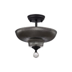 NLK16619 Tabion 2 Light Ceiling Light Graphite Smoked