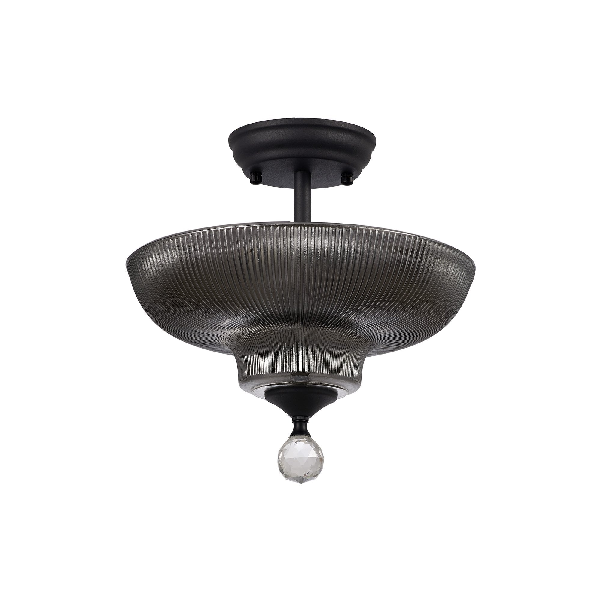 NLK16619 Tabion 2 Light Ceiling Light Graphite Smoked