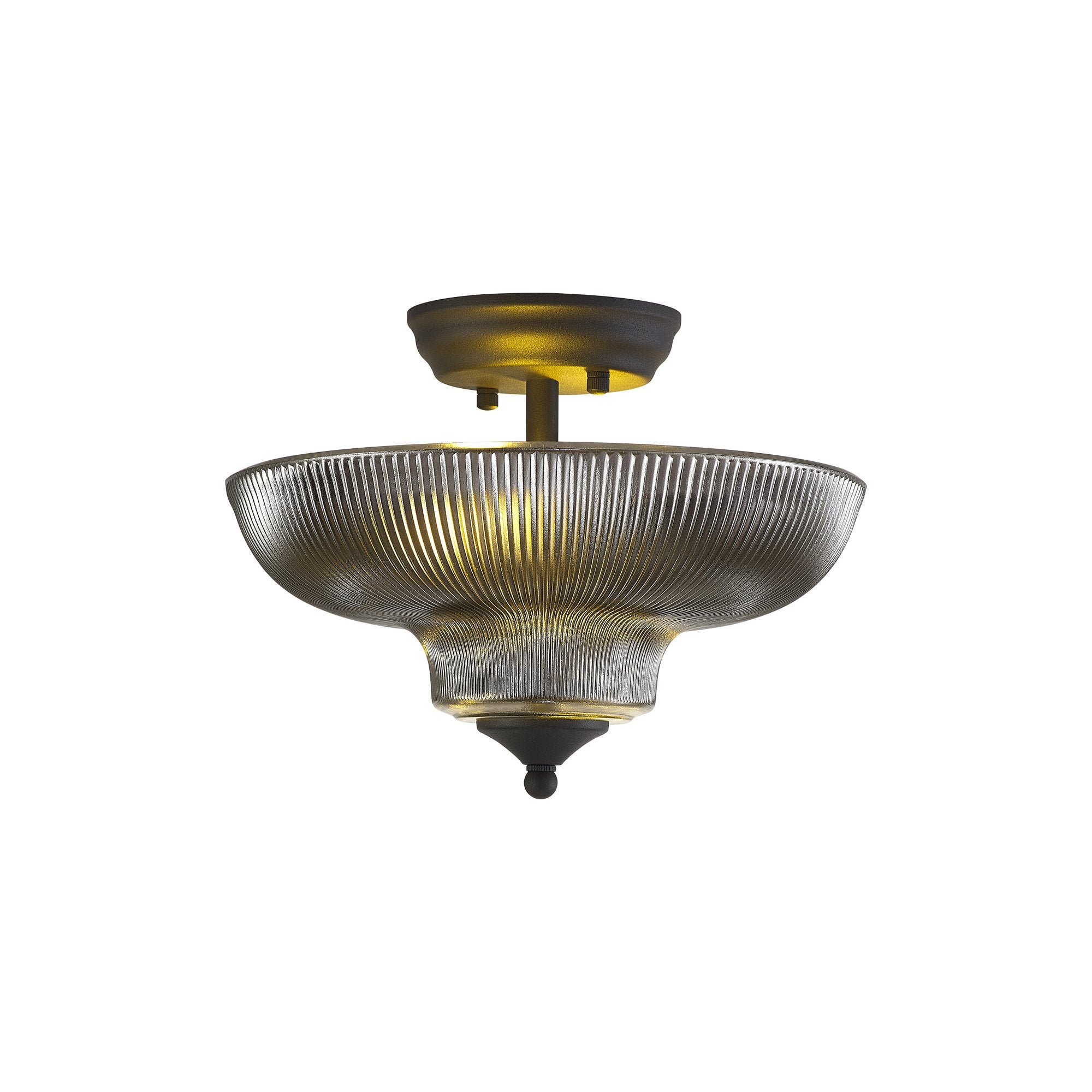 NLK16619 Tabion 2 Light Ceiling Light Graphite Smoked